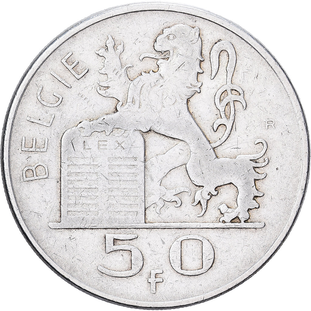 Bélgica, Régence Prince Charles, 50 Francs, 50 Frank, 1950, Brussels, Plata