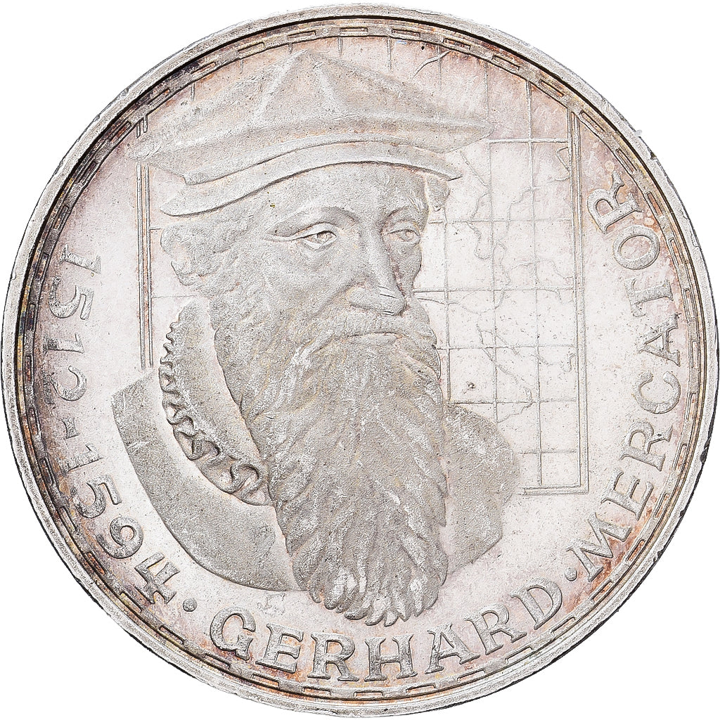 Niemcy - RFN, 5 Mark, 1969, Stuttgart, Srebro, AU(50-53), KM:126.1