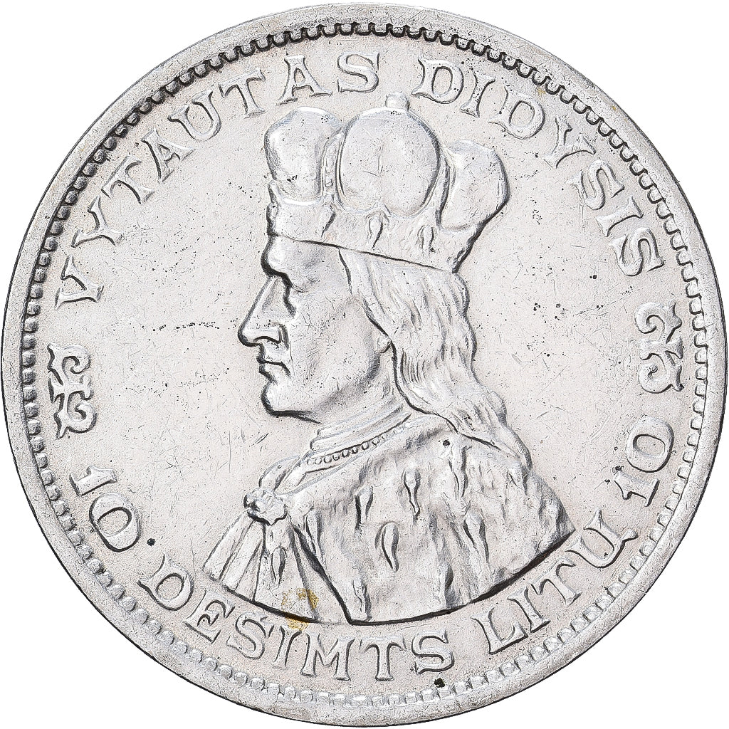 Lituania, 10 Litu, 1936, Argento, SPL-, KM:83