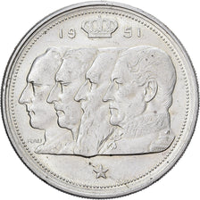 Belgium, Régence Prince Charles, 100 Francs, 100 Frank, 1951, Brussels, Silver