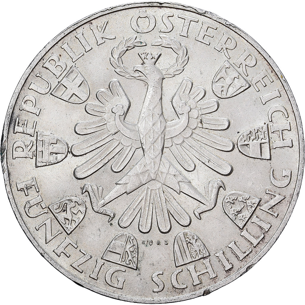 Autriche, 50 Schilling, 1959, Argent, TTB+, KM:2888