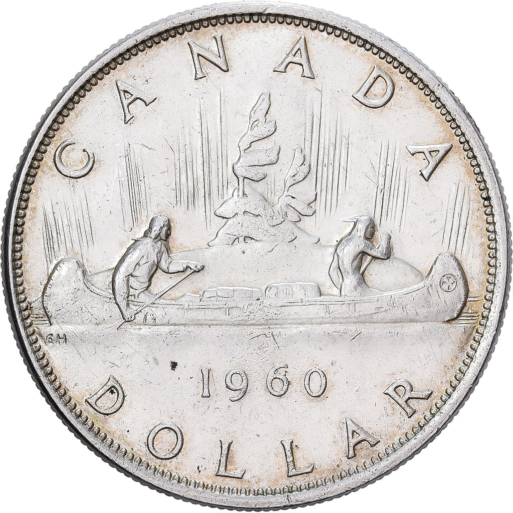 Canada, Élisabeth II, Dollar, 1960, Royal Canadian Mint, Argent, TTB+, KM:54
