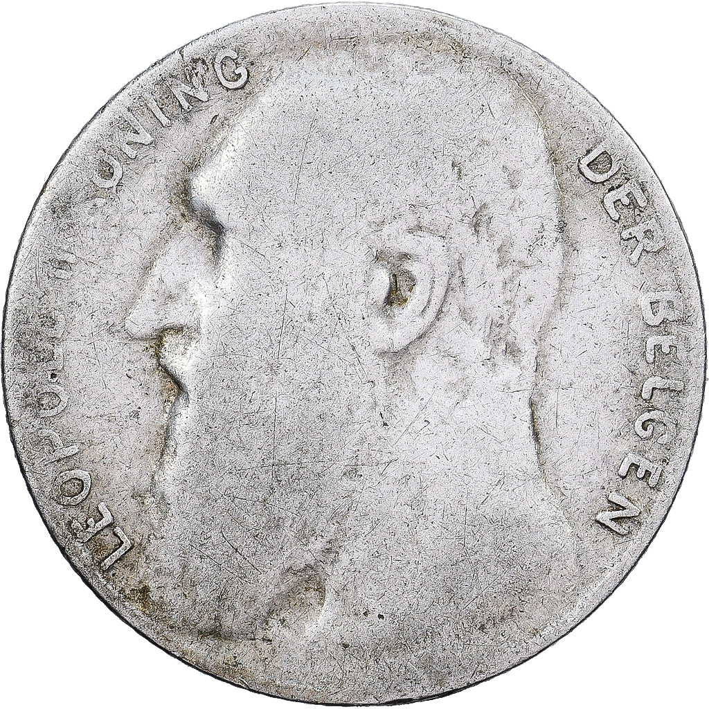Belgien, Leopold II, 50 Centimes, 1901, Brussels, Silber, S, KM:51