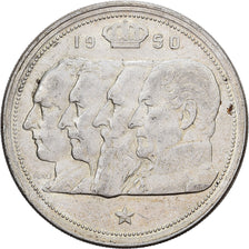 Bélgica, Régence Prince Charles, 100 Francs, 100 Frank, 1950, Brussels, Prata