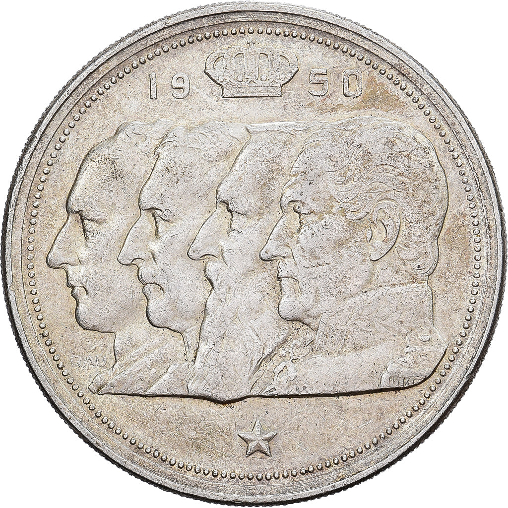 Belgien, Régence Prince Charles, 100 Francs, 100 Frank, 1950, Brussels, Silber