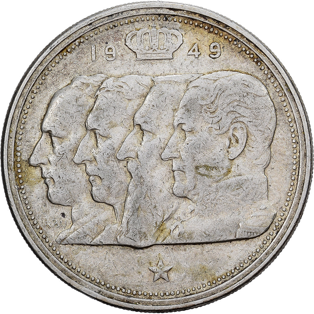 België, Régence Prince Charles, 100 Francs, 100 Frank, 1949, Brussels, Zilver