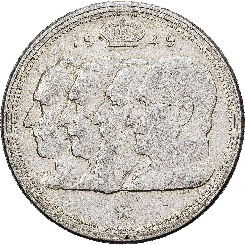 Bélgica, Régence Prince Charles, 100 Francs, 100 Frank, 1949, Brussels, Prata