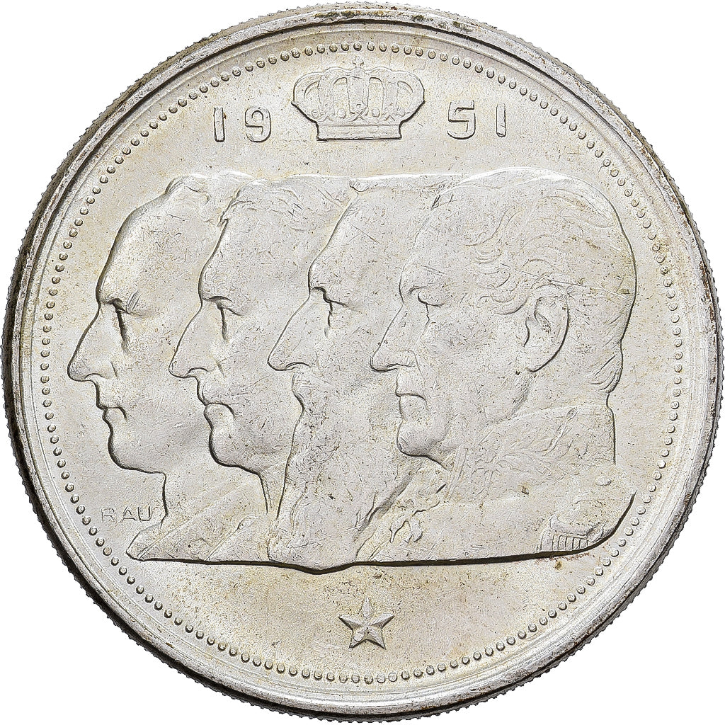 Belgio, Régence Prince Charles, 100 Francs, 100 Frank, 1951, Brussels, Argento