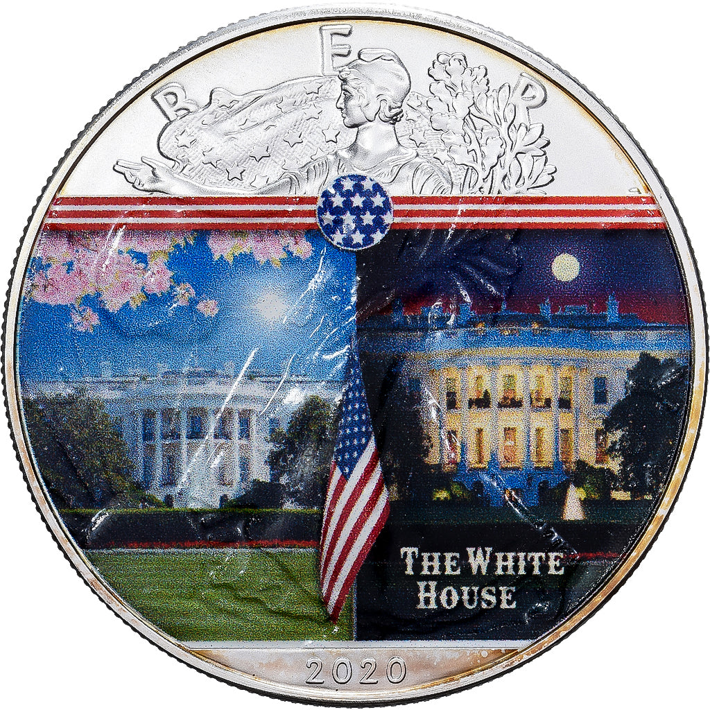 Vereinigte Staaten, 1 Dollar, 1 Oz, Silver Eagle, The White House, 2020