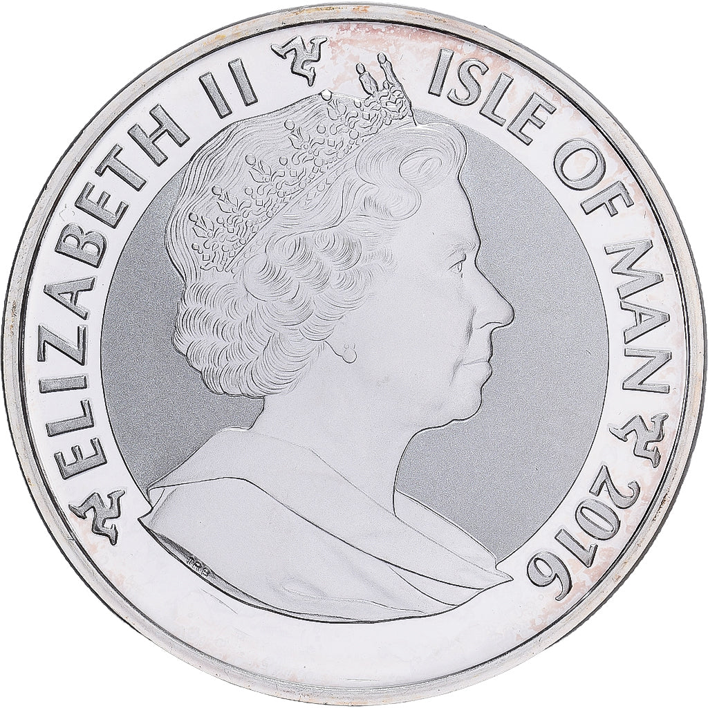 Isla de Man, Elizabeth II, 1 Oz, Angel, 2016, Prueba, Plata, FDC