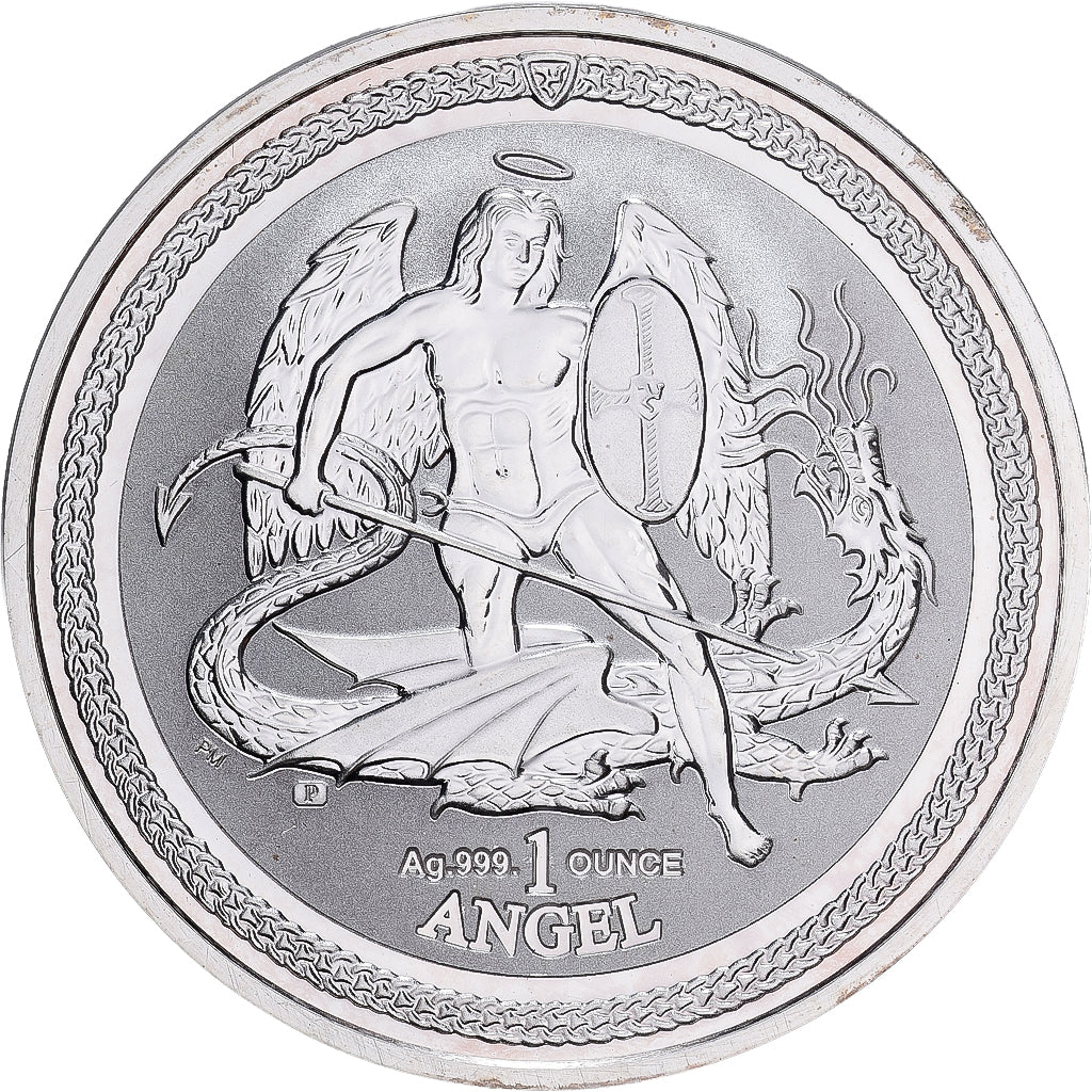 Isla de Man, Elizabeth II, 1 Oz, Angel, 2016, Prueba, Plata, FDC