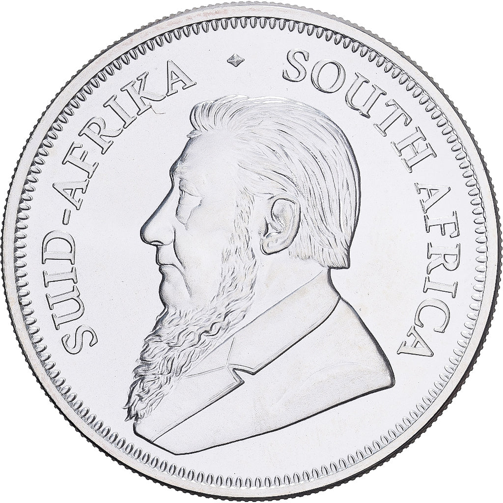South Africa, Krugerrand, 1 Oz, 2019, Pretoria, Silver, MS(65-70)