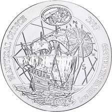 Ruanda, 50 amafaranga, 1 Oz, Elephant, 2019, Proof, Prata, MS(65-70)