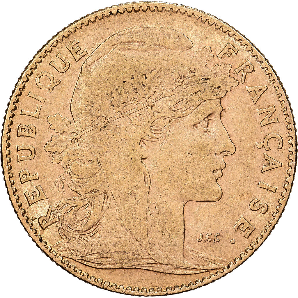 France, 10 Francs, Marianne, 1899, Paris, Gold, EF(40-45), Gadoury:1017, KM:846