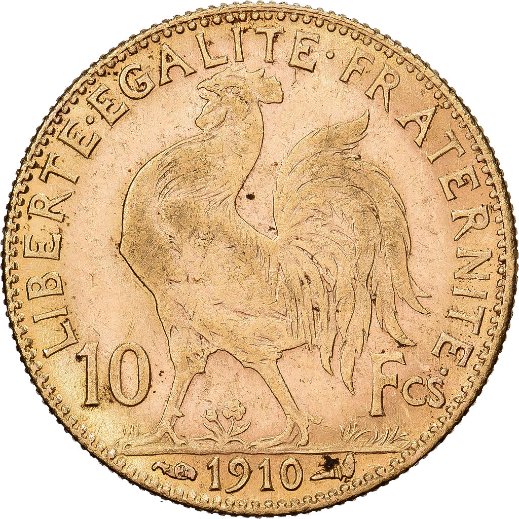 France, 10 Francs, Marianne, 1910, Paris, Or, TTB, Gadoury:1017, KM:846