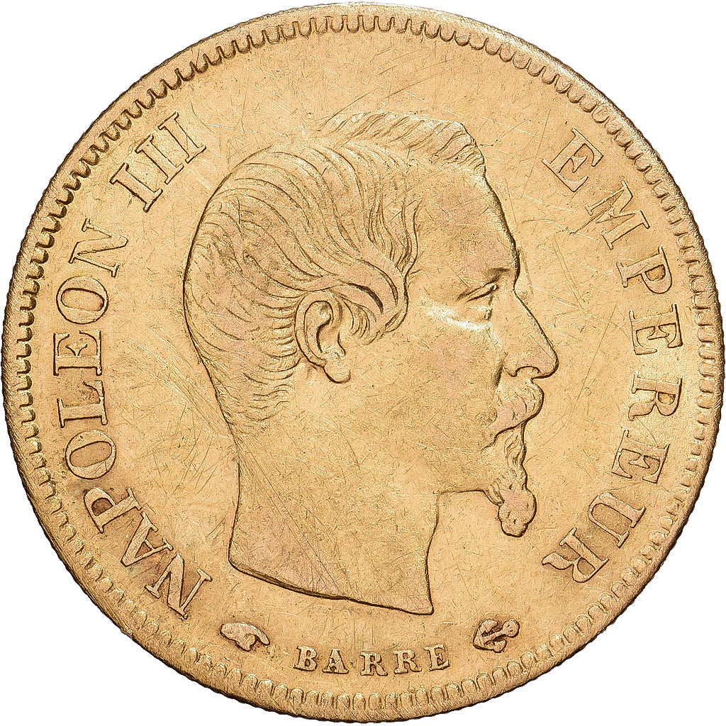 France, Napoleon III, 10 Francs, 1856, Paris, Gold, EF(40-45), Gadoury:1014