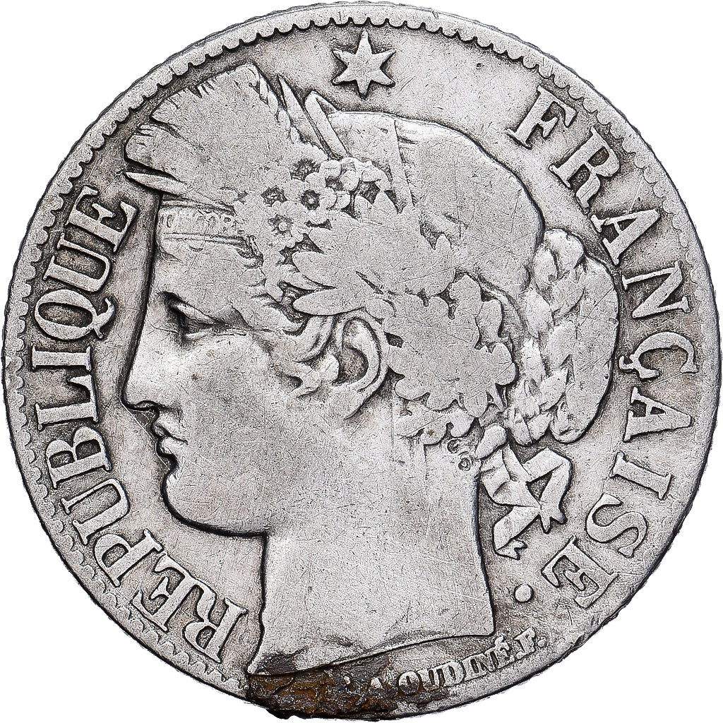 Francja, Franc, Cérès, 1894, Paris, Srebro, VF(20-25), Gadoury:465a, KM:822.1
