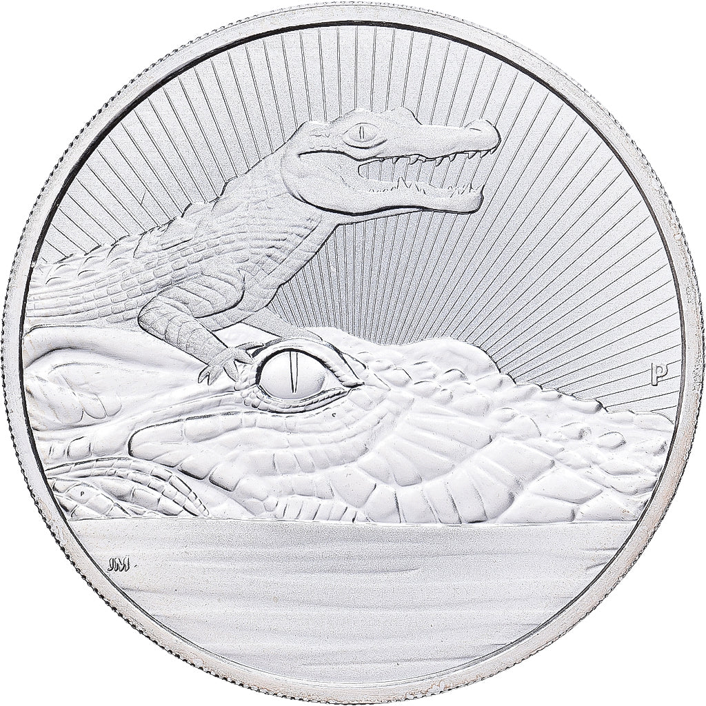 Australie, Élisabeth II, 2 Dollars Oz Proof, Colorful Creatures - Crocodile