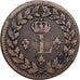 Frankrijk, Louis XVIII, Decime, 1815, Strasbourg, Bronzen, ZF, Gadoury:196c