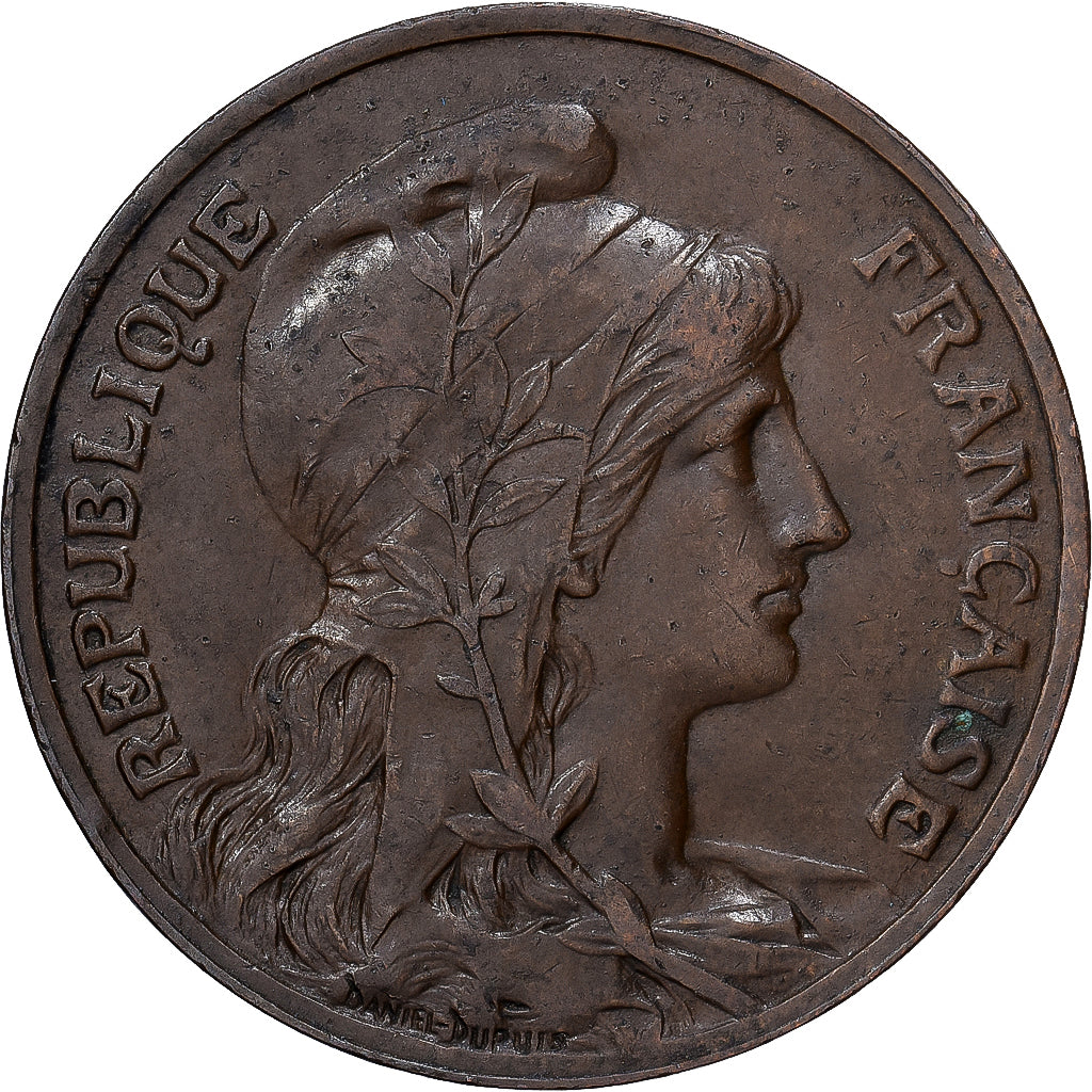 Frankrijk, 10 Centimes, Dupuis, 1903, Paris, Bronzen, PR, Gadoury:277, KM:843