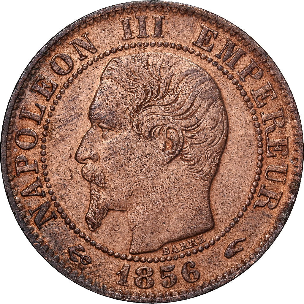 France, Napoléon III, 5 Centimes, 1856, Paris, Bronze, TTB+, Gadoury:152