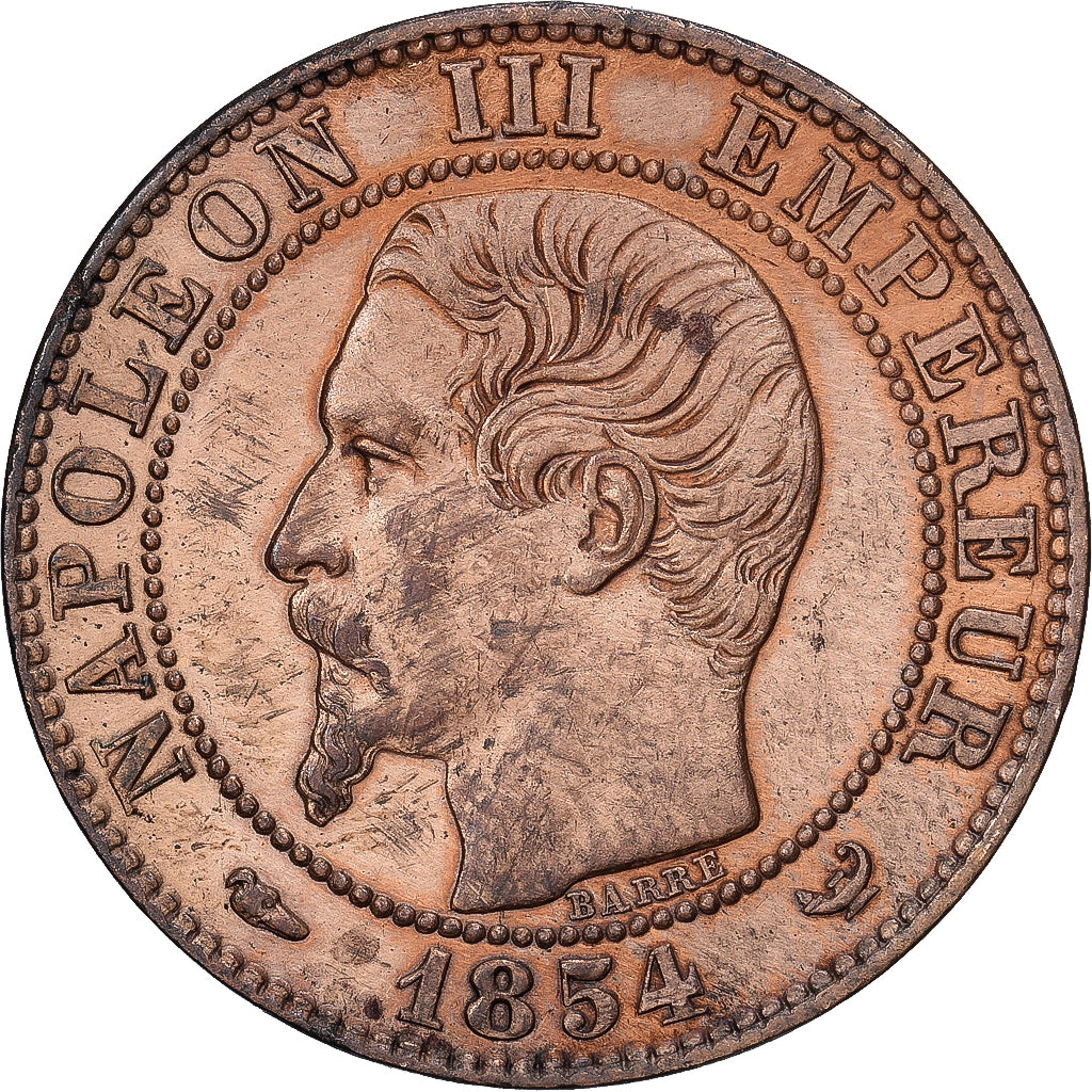 France, Napoléon III, 5 Centimes, 1854, Lille, Bronze, TTB+, Gadoury:152