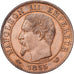 France, Napoléon III, 5 Centimes, 1855, Lille, Bronze, TTB+, Gadoury:152