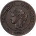 France, 5 Centimes, Cérès, 1884, Paris, Bronze, TTB, Gadoury:157a, KM:821.1