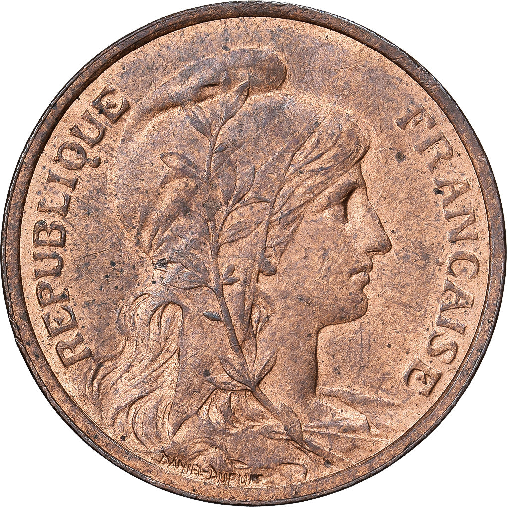 Frankreich, 5 Centimes, Dupuis, 1913, Paris, Bronze, VZ, Gadoury:165, KM:842