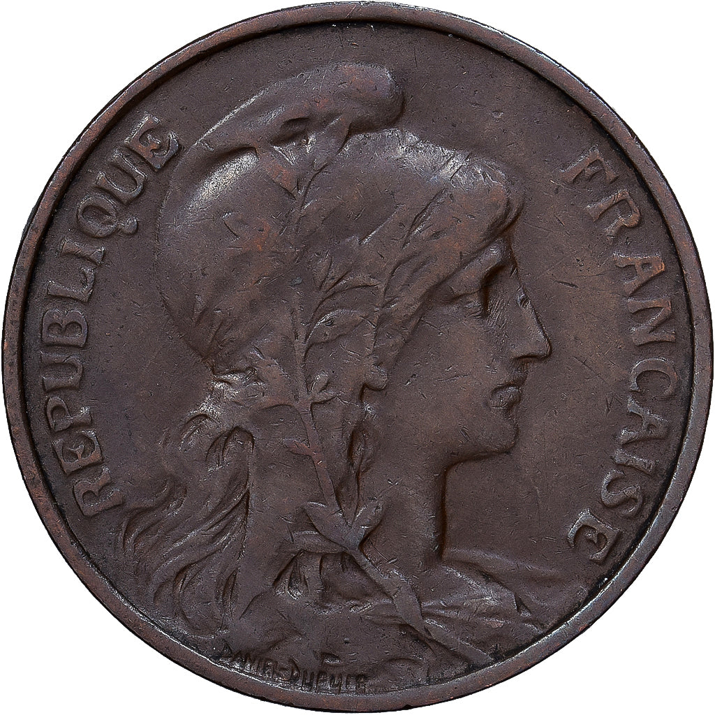 France, 5 Centimes, Dupuis, 1912, Paris, Bronze, EF(40-45), Gadoury:165, KM:842