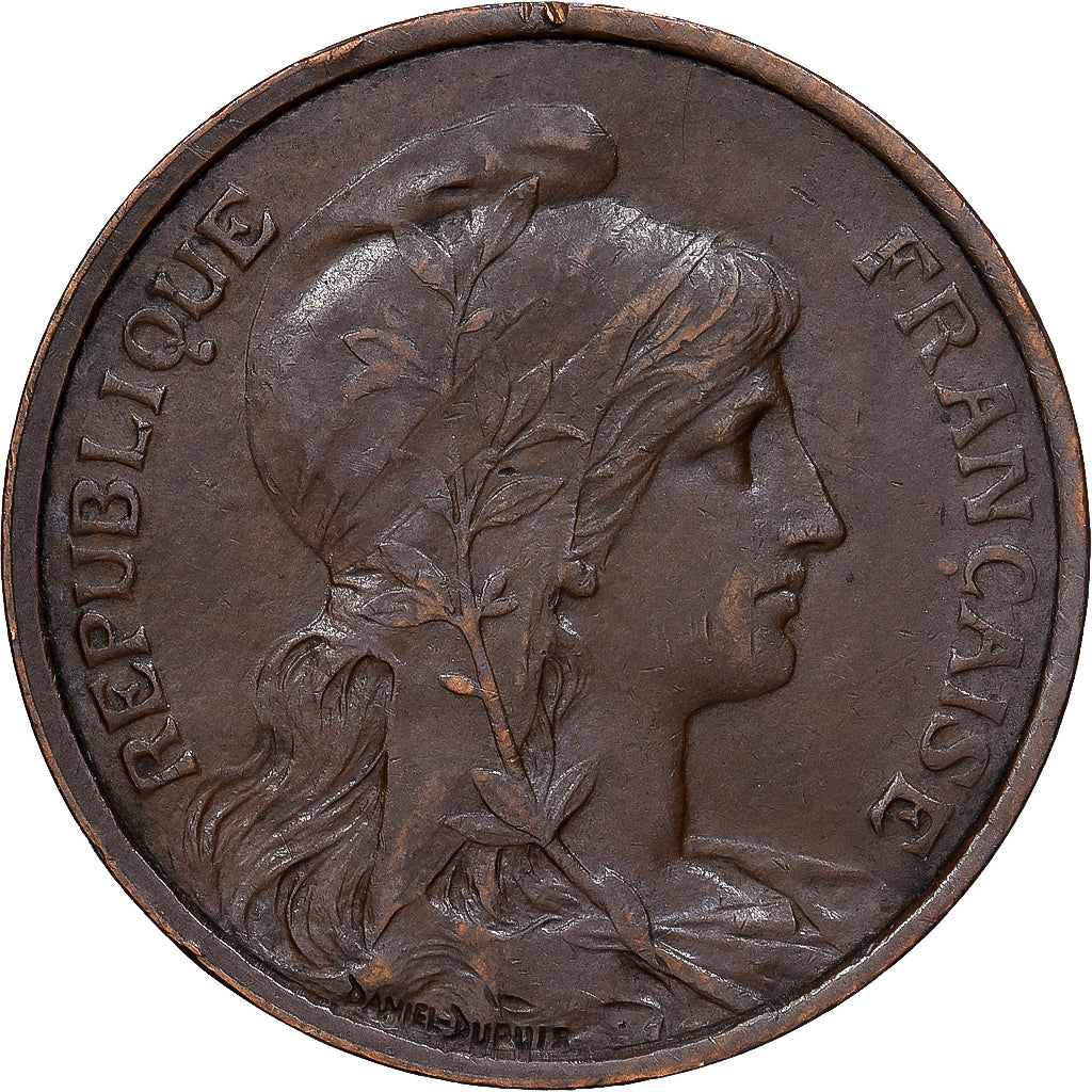 Francja, 5 Centimes, Dupuis, 1911, Paris, Brązowy, AU(50-53), Gadoury:165