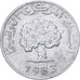 Túnez, 5 Millim, 1983, Aluminio, MBC+, KM:282