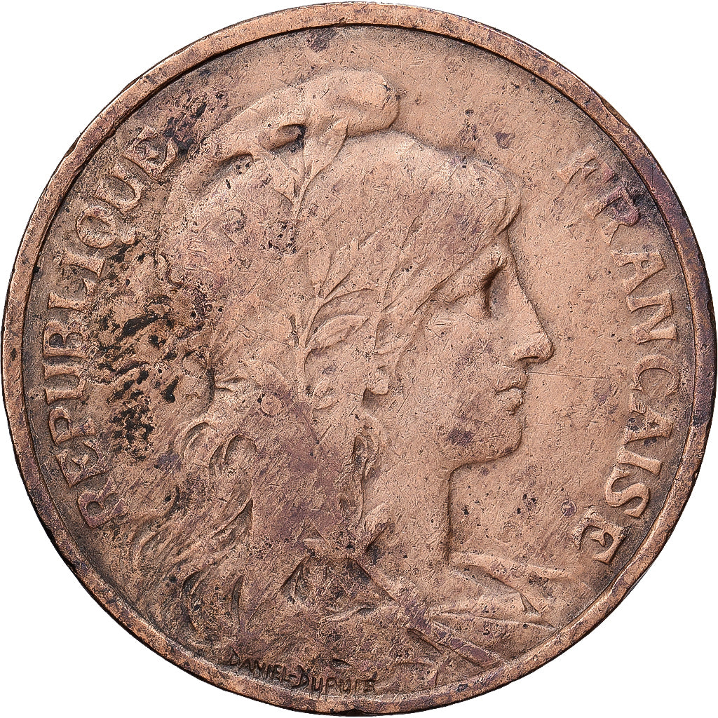 Frankreich, 5 Centimes, Dupuis, 1905, Paris, Bronze, S+, Gadoury:165, KM:842