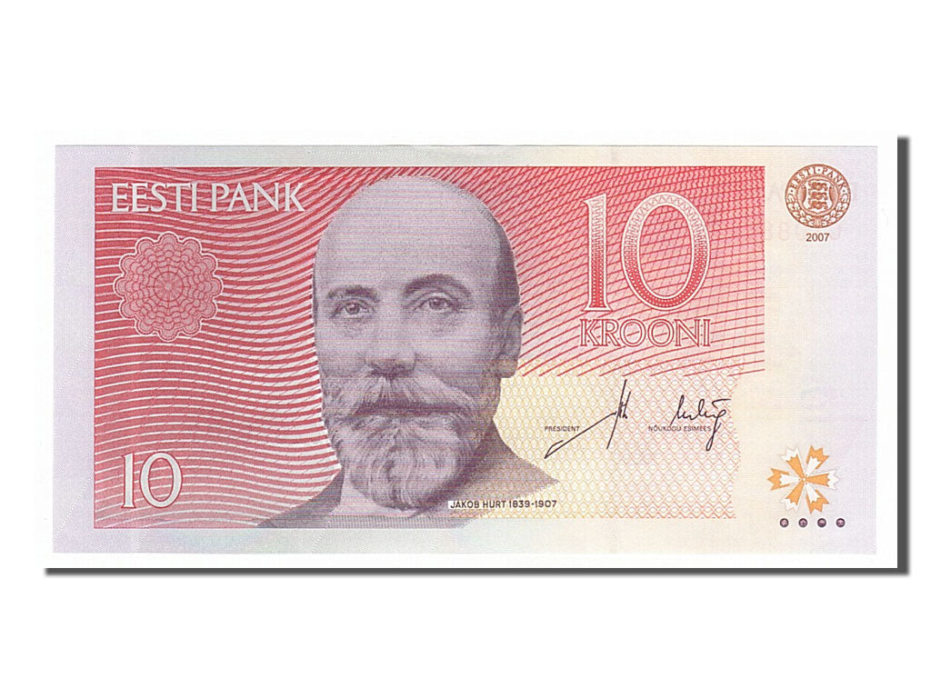 Geldschein, Estonia, 10 Krooni, 2007, UNZ