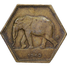 Congo belga, Leopold III, 2 Francs, 1943, Philadelphia, Ottone, BB, KM:25