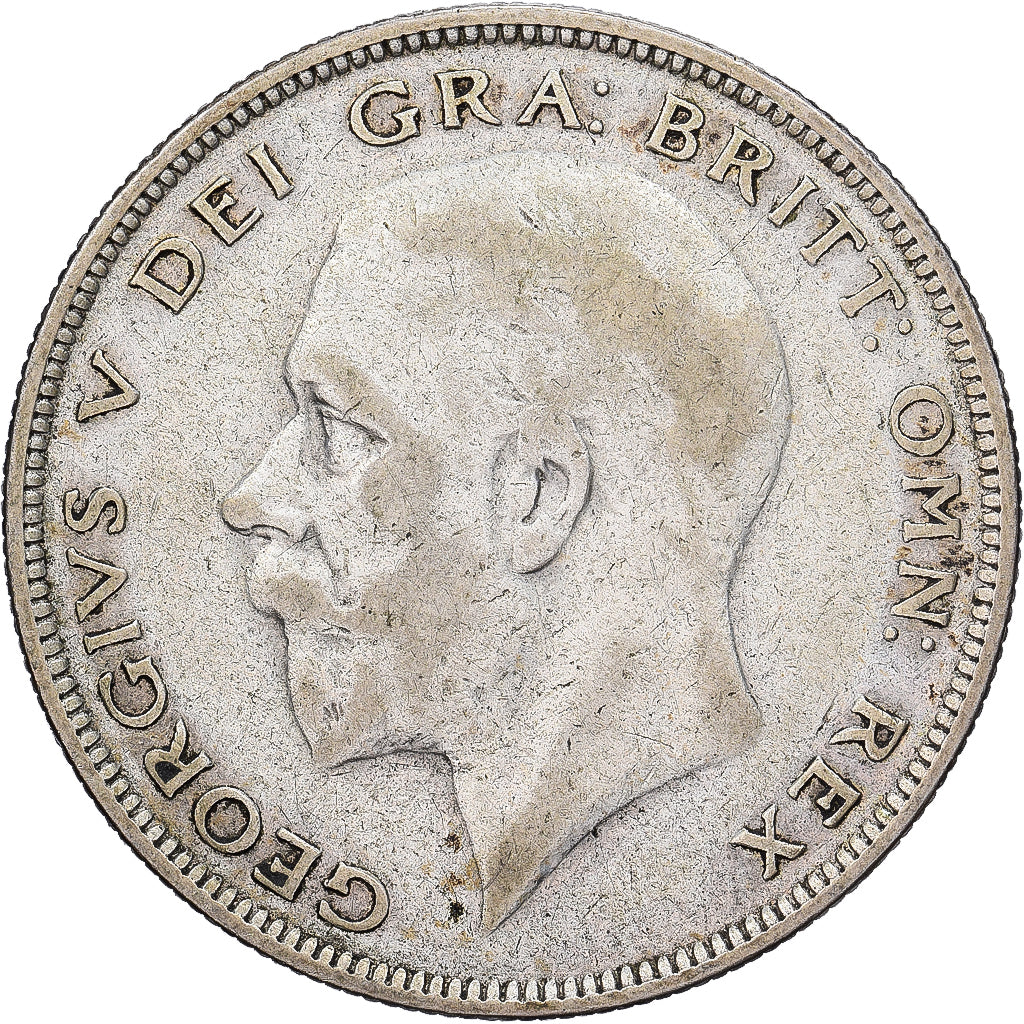Great Britain, George V, 1/2 Crown, 1936, Silver, EF(40-45), KM:835