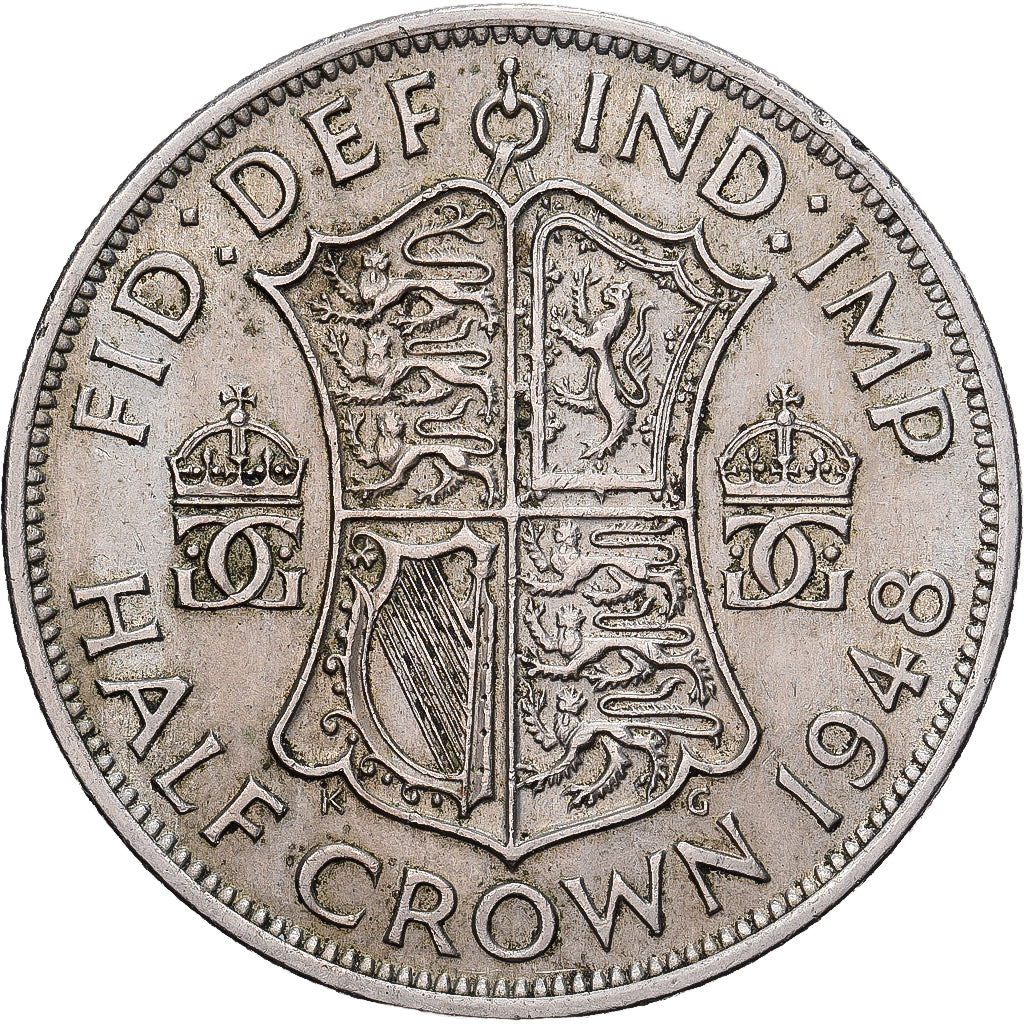 Grande-Bretagne, George VI, 1/2 Crown, 1948, Cupro-nickel, TTB, KM:866