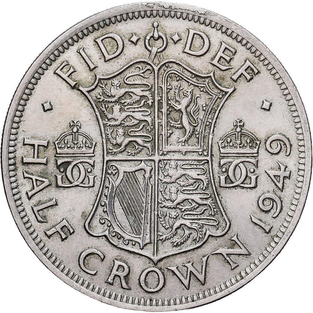 Grande-Bretagne, George VI, 1/2 Crown, 1949, Cupro-nickel, TTB, KM:879