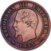 Francja, Napoleon III, Centime, 1853, Lyon, Brązowy, EF(40-45), Gadoury:86