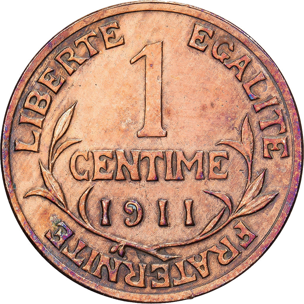 France, Centime, Dupuis, 1911, Paris, Bronze, SUP, Gadoury:90, KM:840