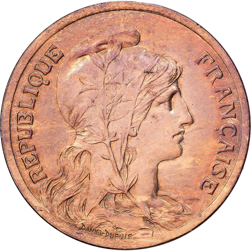 Frankrijk, 10 Centimes, Dupuis, 1916 ★, Paris, Bronzen, PR, Gadoury:277