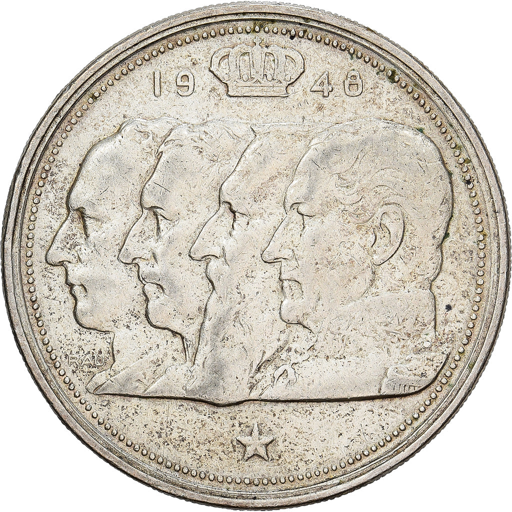 Belgien, Régence Prince Charles, 100 Francs, 100 Frank, 1948, Brussels, Silber