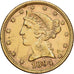 Estados Unidos da América, $5, Half Eagle, Coronet Head, 1894, U.S. Mint