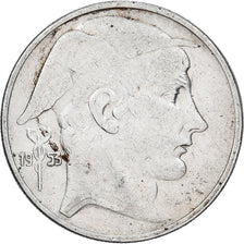 Bélgica, Baudouin I, 20 Francs, 20 Frank, 1953, Brussels, Prata, VF(30-35)