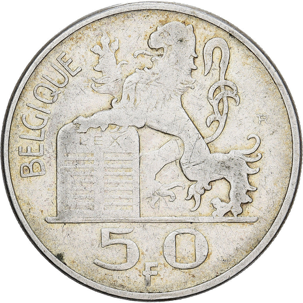 Bélgica, Régence Prince Charles, 50 Francs, 50 Frank, 1951, Brussels, Plata