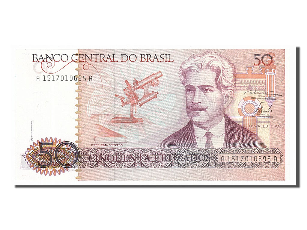Banknote, Brazil, 50 Cruzados, 1986, UNC(65-70)