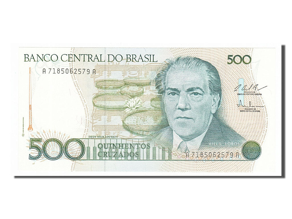 Banknote, Brazil, 500 Cruzados, 1987, UNC(65-70)