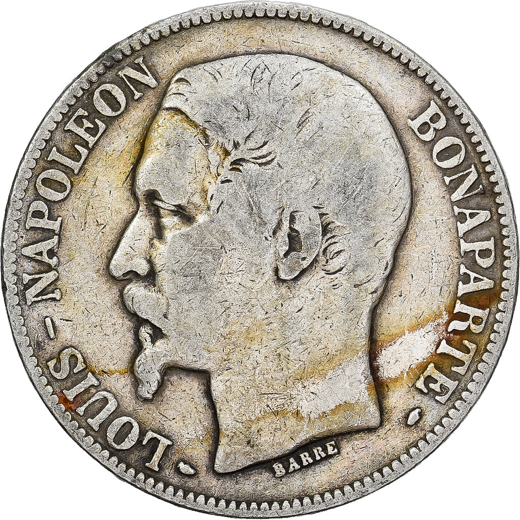 Frankreich, Louis-Napoléon Bonaparte, 5 Francs, 1852, Paris, Silber, S+