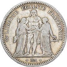 França, 5 Francs, Hercule, 1848, Paris, Prata, VF(30-35), Gadoury:683, KM:756.1