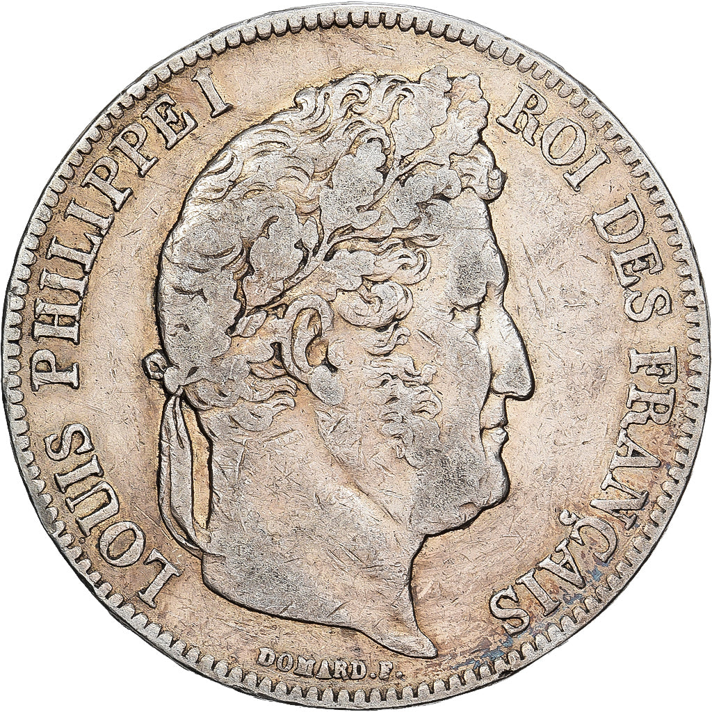 France, Louis Philippe I, 5 Francs, 1840, Rouen, Silver, EF(40-45), Gadoury:678